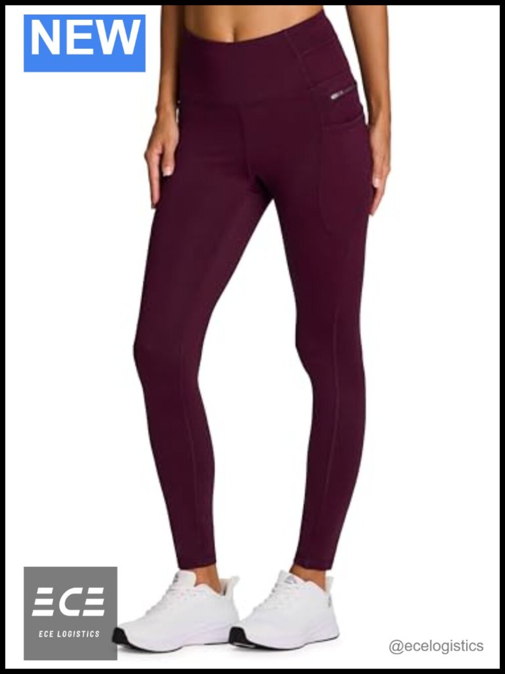 RBX Fleece-Lined Leggings High Rise Full Length Pockets